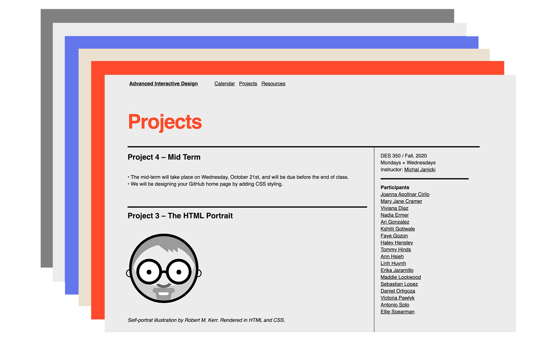 The UIC Advanced Digital Media Class Site